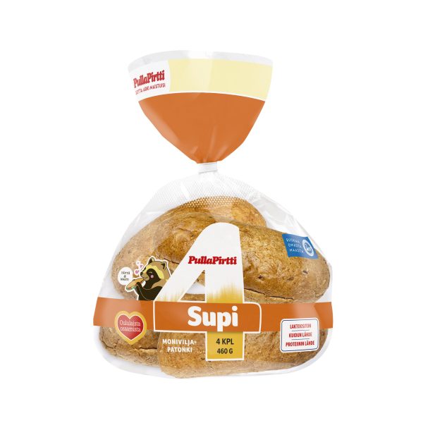 Supipatonki, pitkänmallinen leipä täytettäväksi